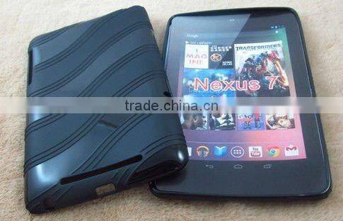TPU wave pattern case For google Nexus 7"