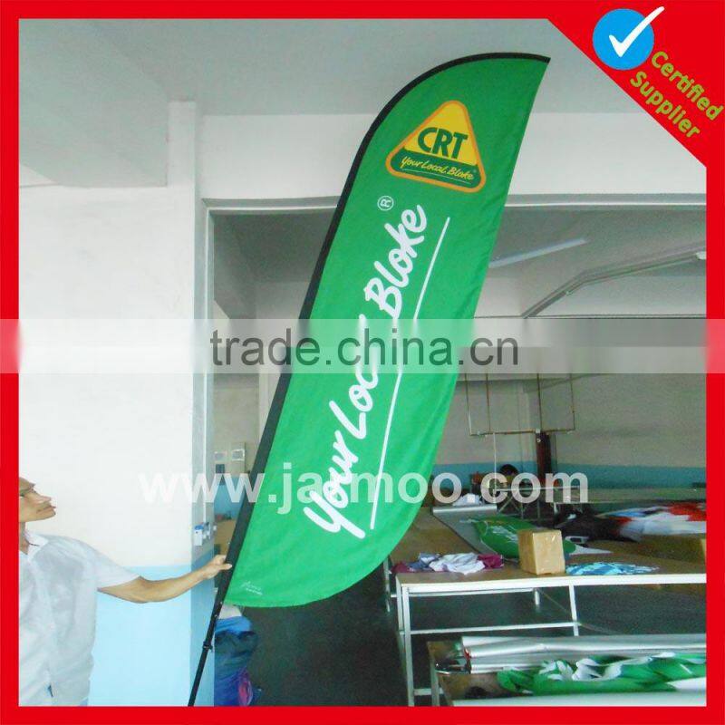 Various waterproof teardrop banners