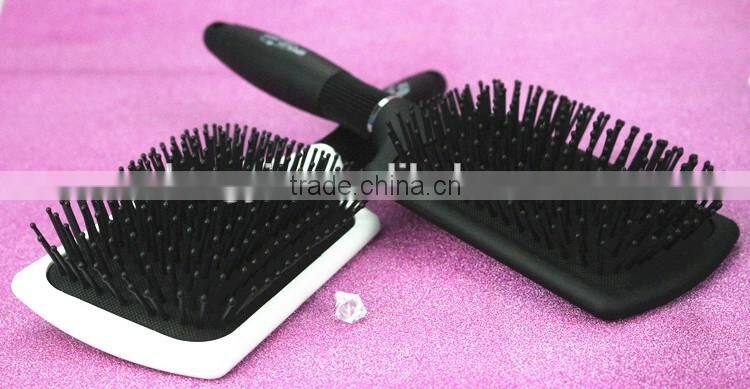 plastic paddle hair brush with good quality