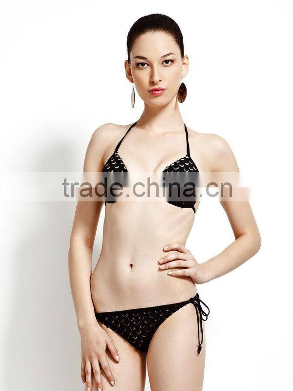 sexy bikini swimwear fabric fish scale