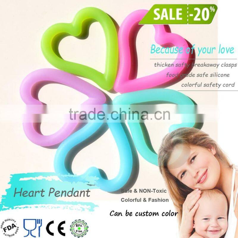 silicone teething beads for jewelry and silicone baby teether