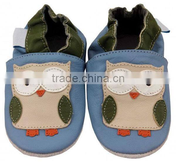 wholesale green lamb fashion soft sole 100% leather baby leather shoes