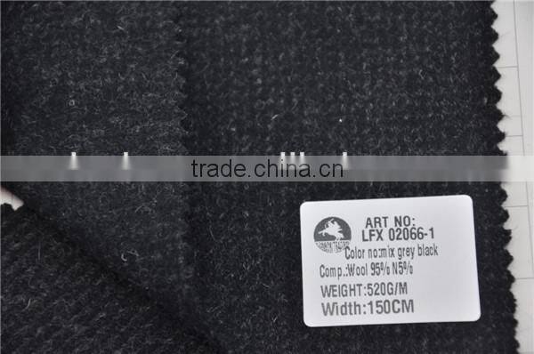 Wholesale high quality wool nylon woolen costume tweed fabric
