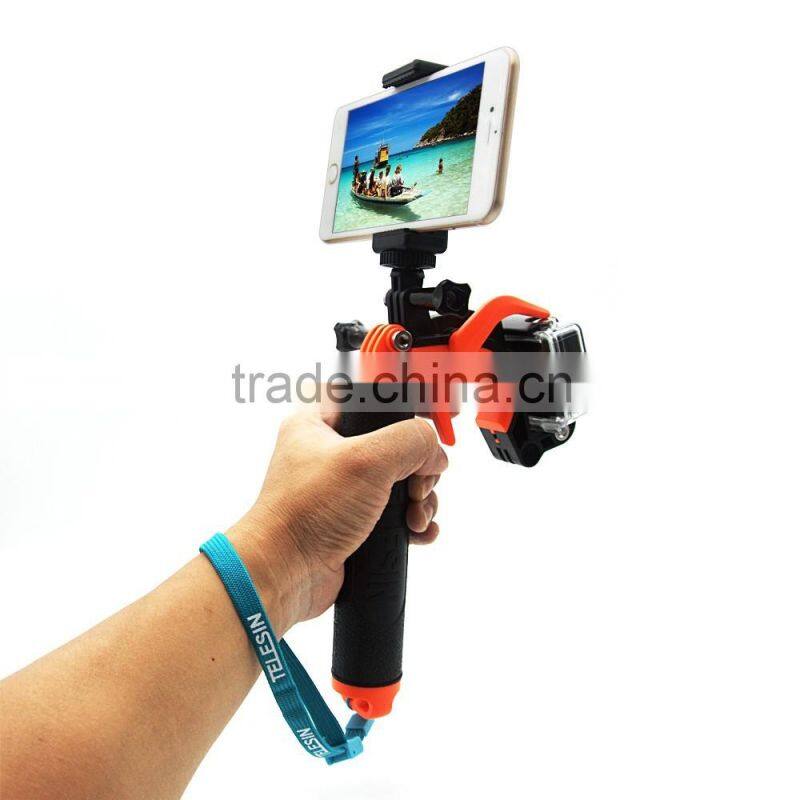 Hot Gopros accessories floating bobber with pistol trigger grip bundle set for Go Pro, Xiaomi Yi and SJCAM