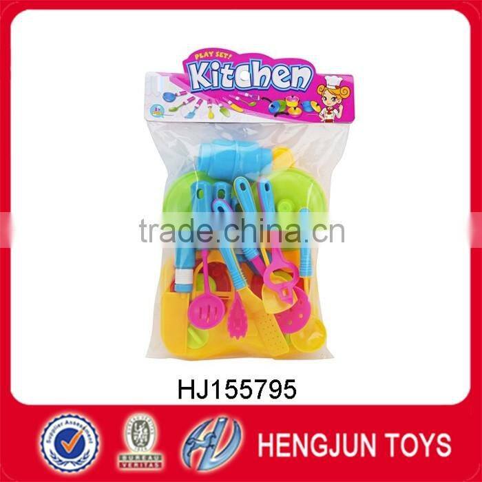 children plastic toy color tableware toy for kitchen