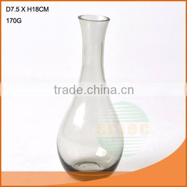 New design glass brown flower vase
