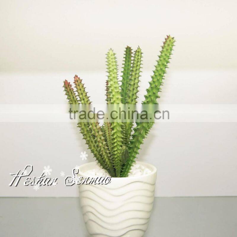 pure hand-made new arrival artificial succulent mini bonsai for indoor decoration