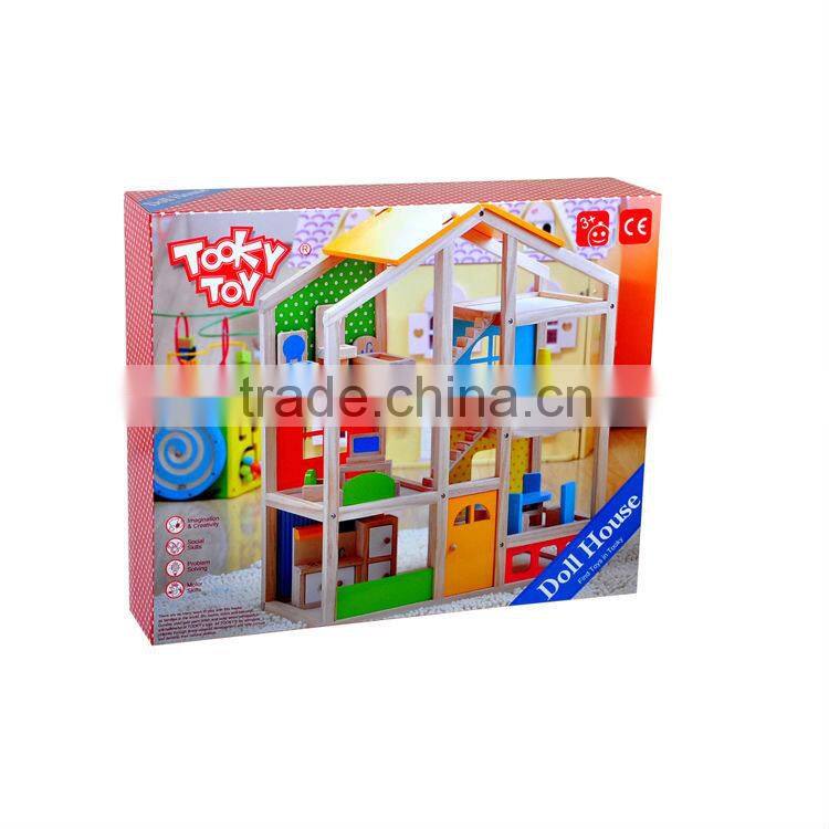 Happy Family Play Wooden Miniature Doll House