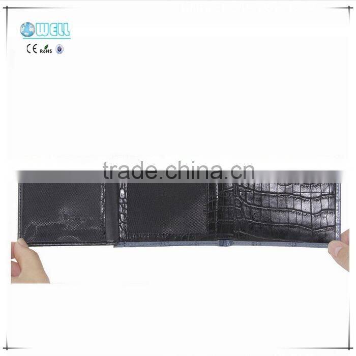 New Arrival Men's Fashion Business Wallet Short Crocodile Card Holder For Man