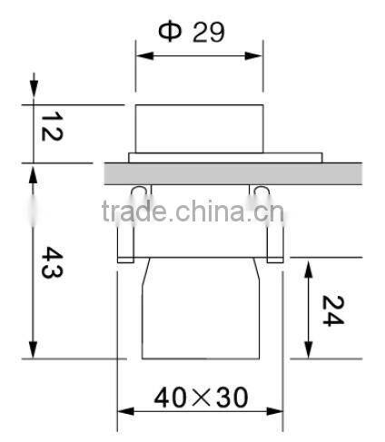 UTL Latest Products In Market Instantaneous Automotive Push Button Switches Key Mark Button 220V