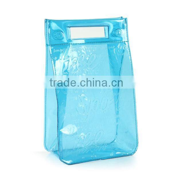 PVC heat sealed snap plastic packaging bag