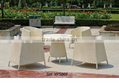 outdoor aluminum furniture nice quality elegant leisure rattan wicker garden set YPS007