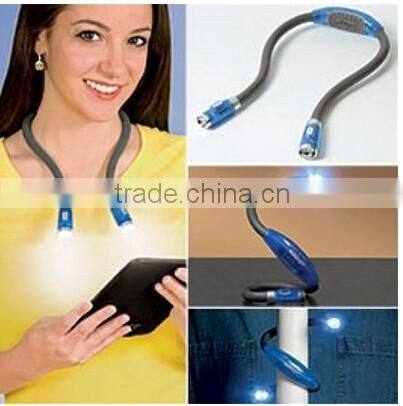 Flexible Hands Free Book Light Led Neck Hug Light