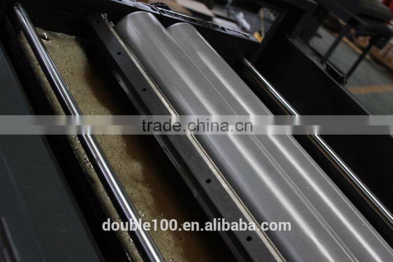 hot melt glue machine double side with automatic transfer for pvc sheets