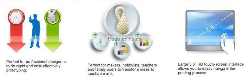 2015 hot sale and factory price fdm 3d printer machine and large 3d printer