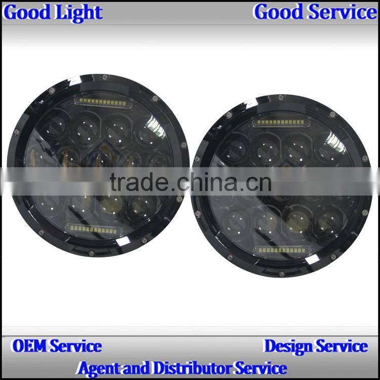 NEW PRODUCE!ovovs 7inch 75w led driving light, J-eep Wrangler Led Headlight with DRL