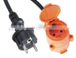 250V european extension cord with cover