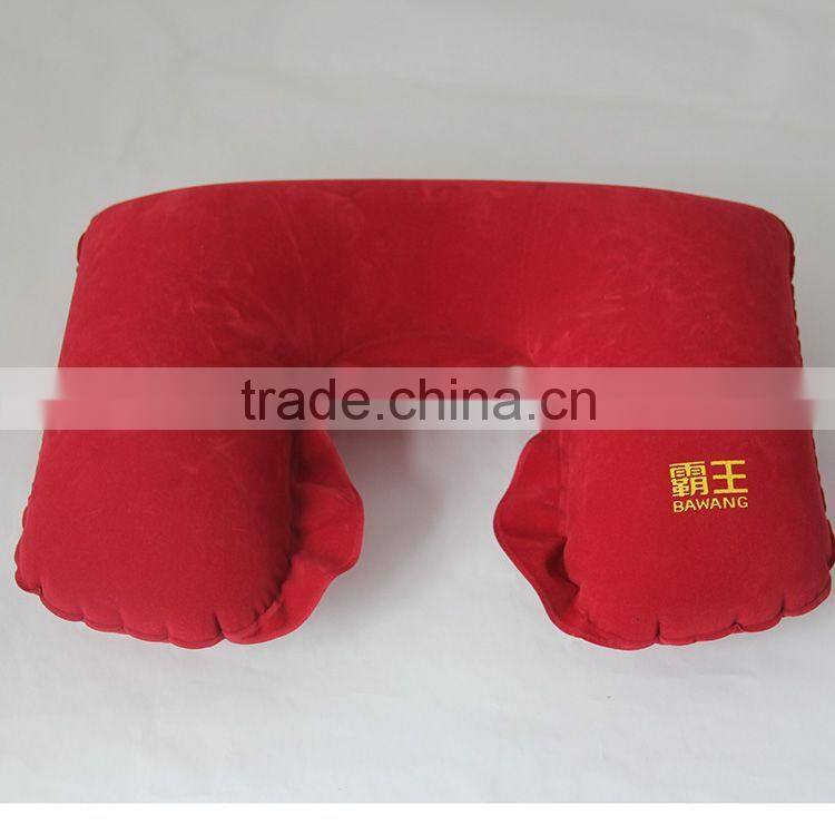 travel pillow set comes with cotton u-shaped pillow,eye mask,packing pouch in blue