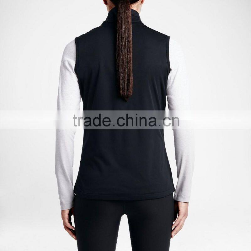 100% Polyester Woman's Golf Vest Wholesale High Quality Sleeveless Tank Tops for Ladies