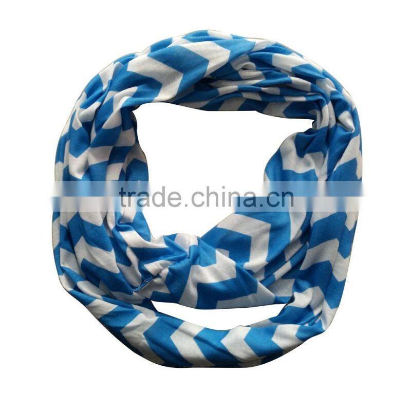 Red and white color best selling on sale chevron jersey infinity scarf