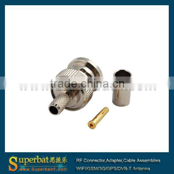 RP-BNC Crimp Plug(Female Pin) connector for LMR195 bnc male connector