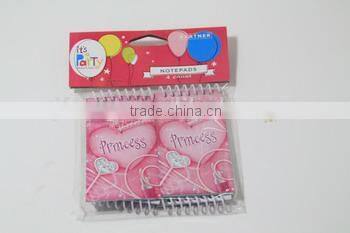 Mini notebook set with header, 4 pcs mini notebook, wiro notebook