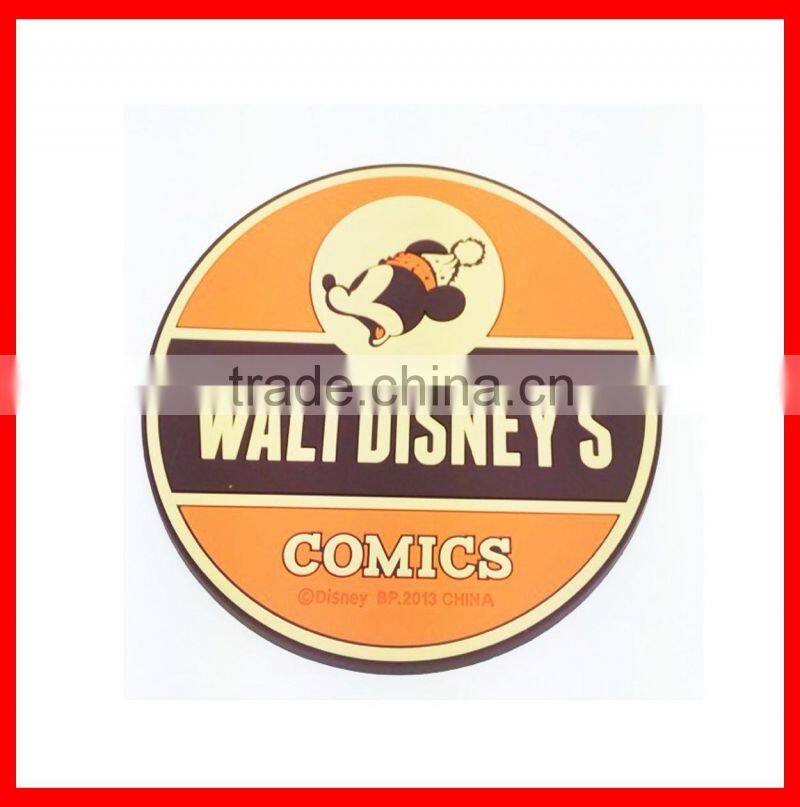 Custom Made Duable Colorful PVC Fancy Coffee Cup Mat