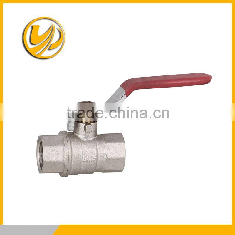china honest supplier brass full port ball valve plating