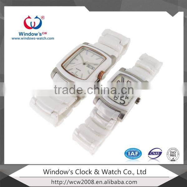 shenzhen watch manufacturer direct sell nice ceramic couple watch