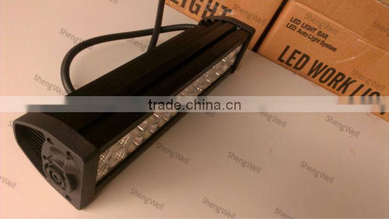13 inch 9-32v DC IP67 Flood/Spot/Combo led bar light 72w