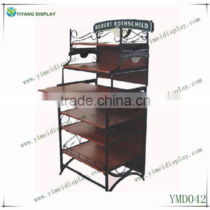 High quality Wood Food Display Shelf Custom Design YMD042