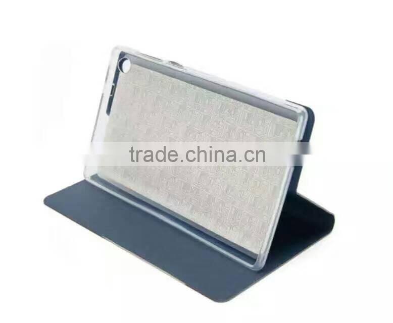 TPU leather case for samsung TAB2 3 4 cover tablet pc with stand wholesale