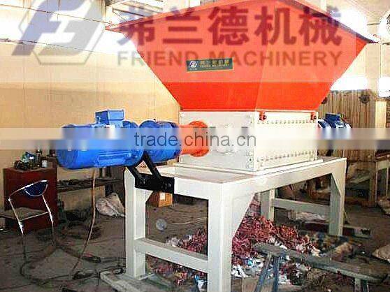 Double-shaft waste plastic shredder machine/plastic breaker