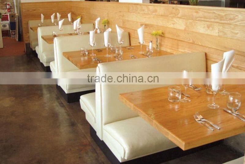 2 person seating booth table and chair for coffee shop YR7026