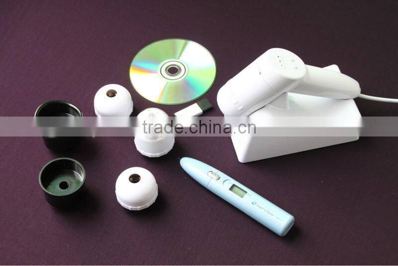 HOT!! 5 Detection Lens boxy skin and hair analyzer/skin analyzer machine