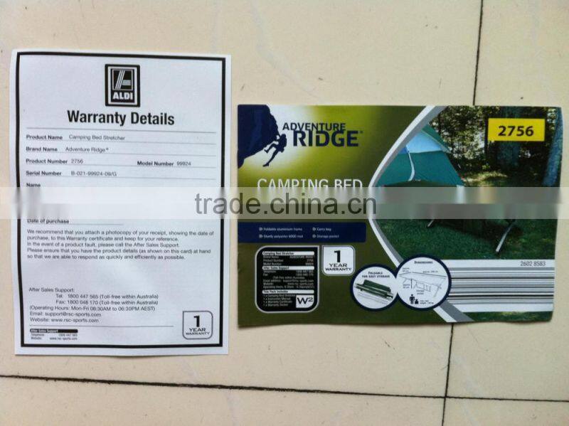 Military Bed, Travel Bed, Camping Equipment