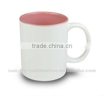 Sublimation Ceramic Inner Color Printed Mug Green (SFS-MG02)