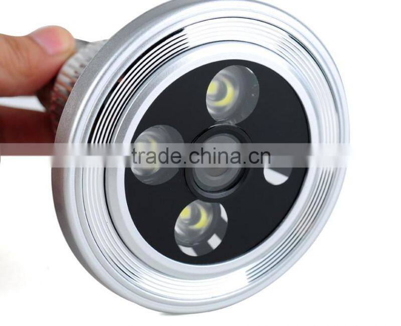 Factory direct sales 720P E27 bulb DVR camera with remote control