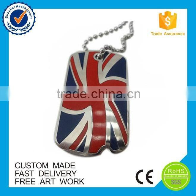 Custome engraved military blank dog tags