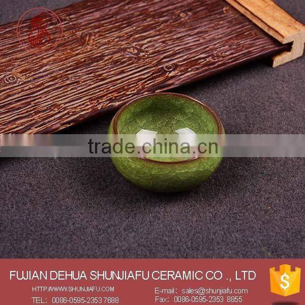 Dark Bule Ceramic Ice Crack Glaze Cups, Bulk Tea Cups Wholesale