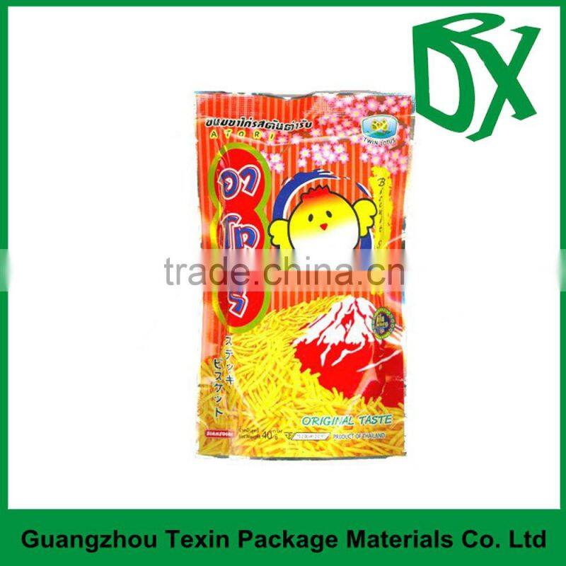 Alibaba com FDA food grade CMYK colors printed stand up plastic snack packaging bag for French fries chips