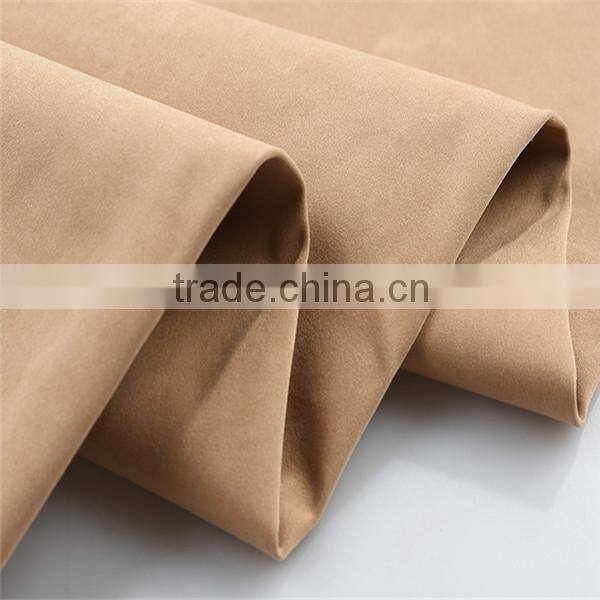 Certified product Small MOQ Elegant thin suede fabric
