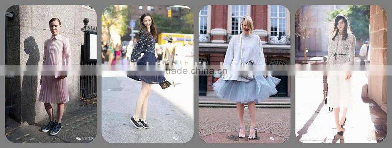 MOQ 2 meters perpetual pleated chiffon fabric for fashion dress