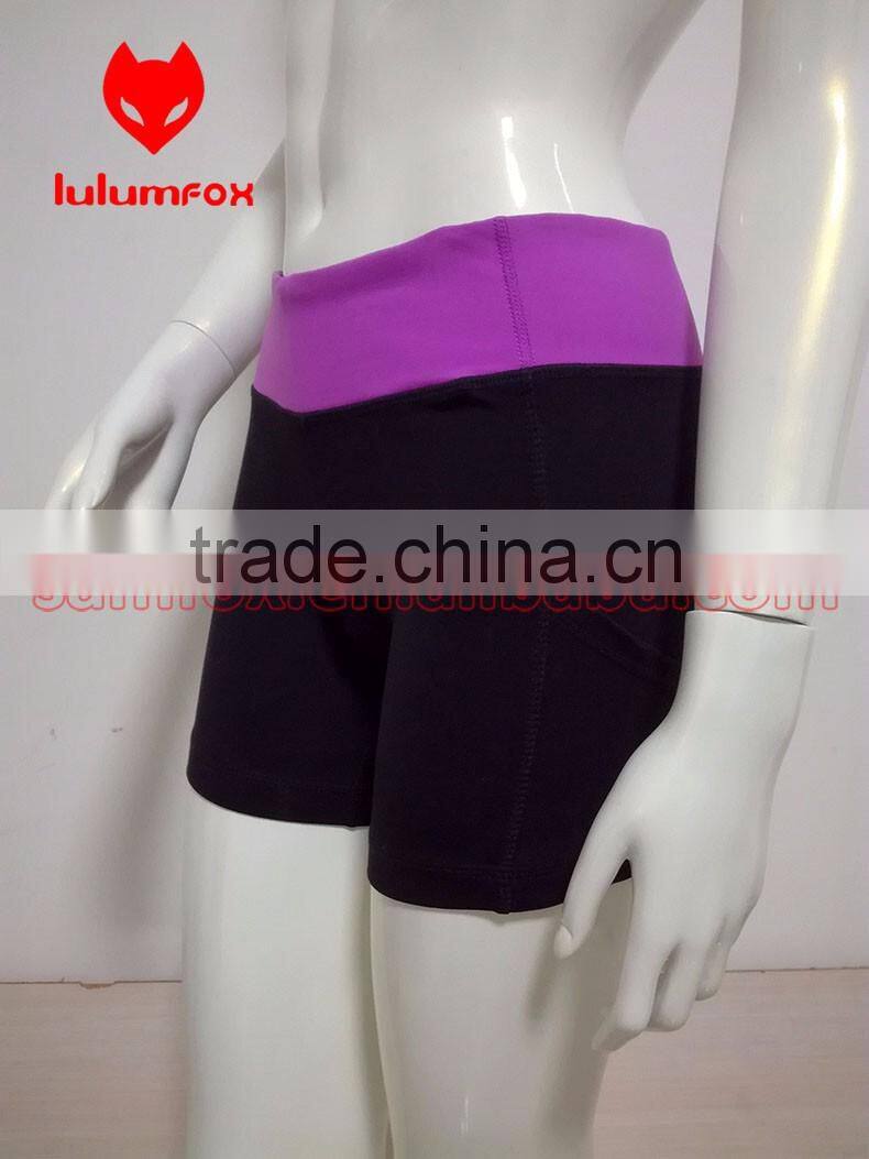 171-2 OEM 87%NYLON 13%SPANDEX Yoga Fitness Tight Women Wholesale GYM Shorts
