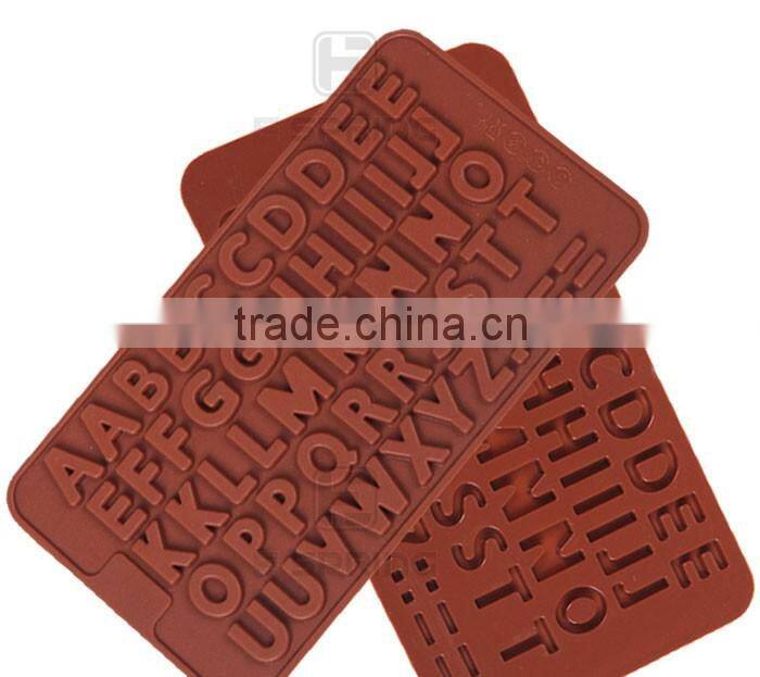 High Quality Chocolate Fondant Cake Decorate Silicone Alphabet Trays Mold