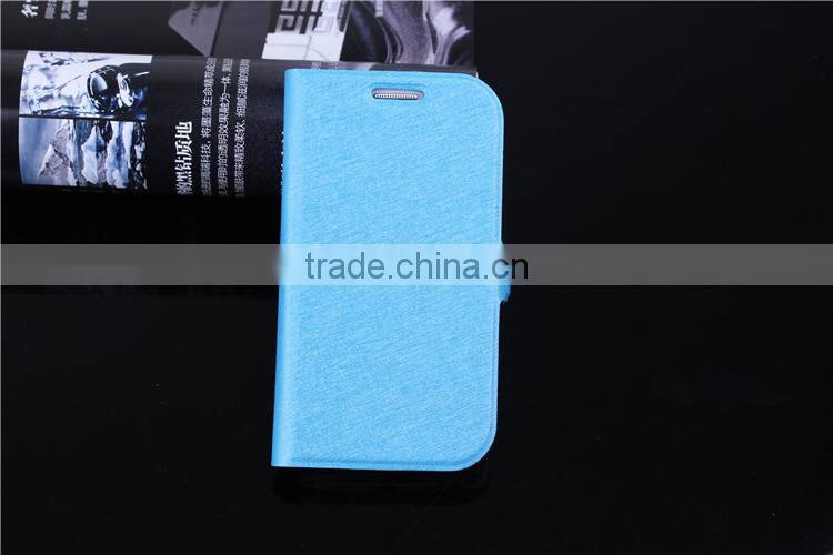 Hot sell wallet book leather case for Samsung galaxy S3 mini i8190 with card slot