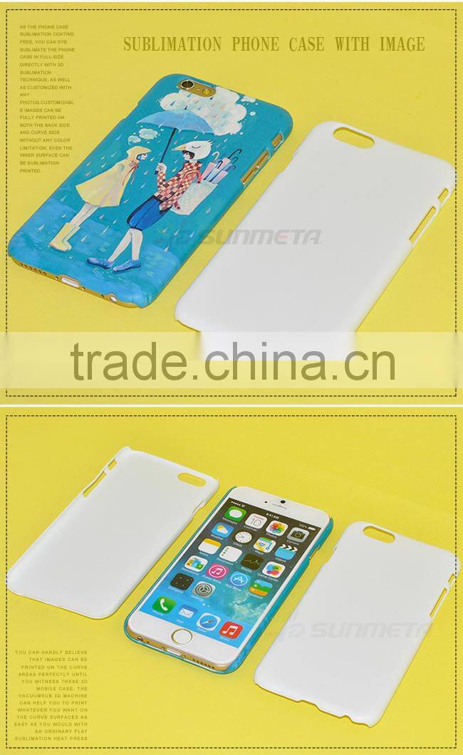 Factory directly Sunmeta blank 3D cell phone case sublimation phone case(IP6)