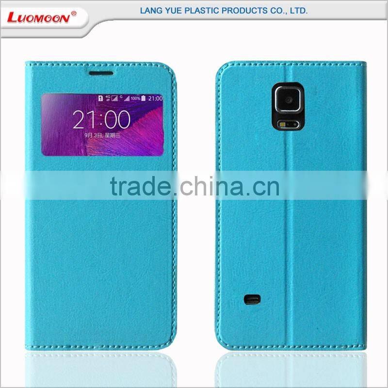 For samsung galaxy note 4 window view flip cover case