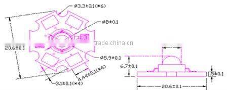 180-230LM 90/120/140 degree 3.6-4.2 input voltage 700MA Current 1w Epistar&Bridgelux&SamSung LED chip ShenZhen factory