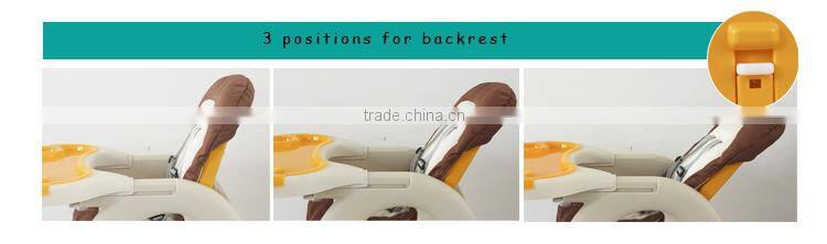high quality 2 in 1 baby table chair plastic baby high chair